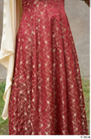  Medieval Castle lady in a dress 1 Castle lady historical clothing lower body red dress 0001.jpg